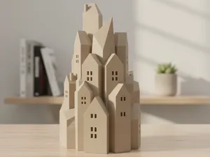 Stylized Miniature Village