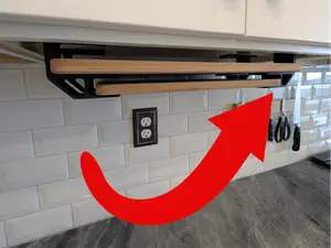 Under Cabinet Hanging Cutting Board Display