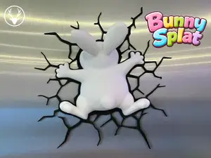 Bunny Splat! - Fridge Magnet
