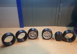 Tamiya M Chassis Solid Tyres and removal tool