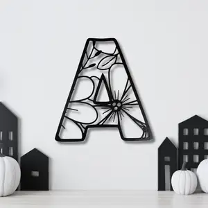 Alphabet flower wall decor (A-Z)