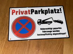 Park Verbot Parkplatz Privat Schild