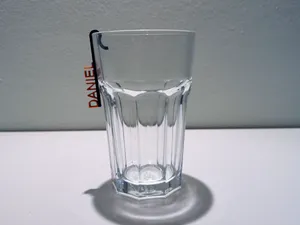 Namensschild für Gläser