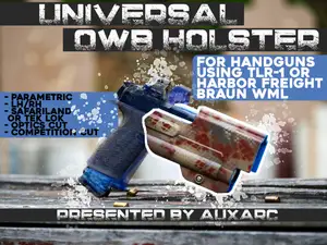 Parametric OWB Holster for Handguns using TLR-1