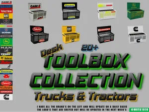 20+ Desk Toolbox Trucks Tractors Edition MAN Deere