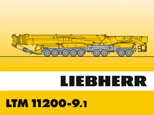利勃海尔11200吊车1/120比例