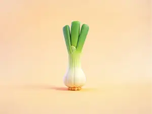 大葱-仿真蔬菜微缩食玩-儿童涂色过家家玩具