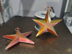 Christmas star - five-pointed - hanging