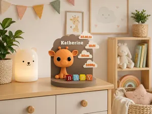 Giraffe - Deko - Baby - Geburt - personalisierbar