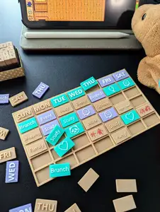 Weekly planner - AMS not required, make your own custom insert with "Make My Sign" tool