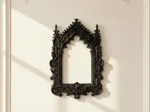 Gothic Mirror Frame: Cathedral Wall Niche