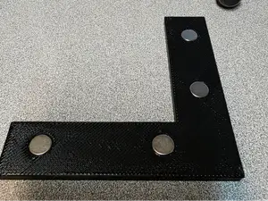 Magnetic Laser Bed Positioning Square (4in)