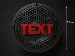 Griglia Woofer 20cm personalizzata con testo
