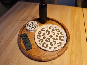 leopard tray