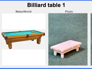RPG • Dollhouse • Mini: Vict Era Billiard table 1