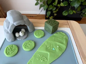 Play-Doh cube - Dinosaurs