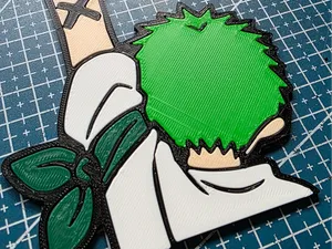 One Piece Zoro Silueta – Diseño icónico sin AMS