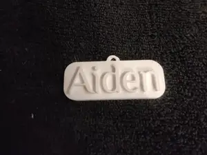 "Aiden" Keychain