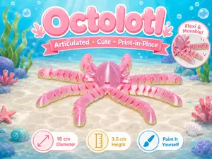 Octolotl Axolotl Octopus Flexi Articulated Toy