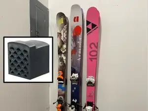 Invisible Hidden Wall Mount for Skis