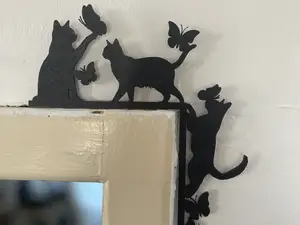 Cats decor wall corner doors