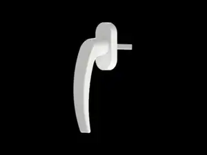 Universal handle for PVC/ALU windows