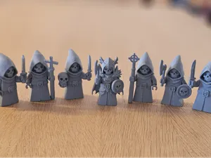 Building block inspiret DnD miniatures - Cultist