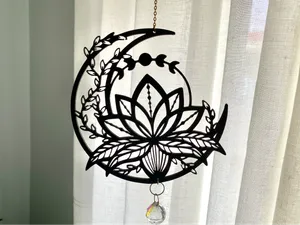Moon Lotus Suncatcher