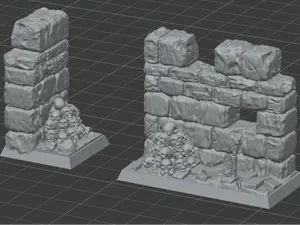 HeroQuest wallS - Single and Double wall + details