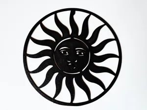 Blazing sun wall art decoration