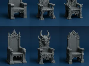Fantasy Thrones and Chairs Pack