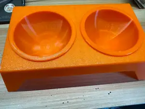 猫用颗粒物的碗 猫粮碗 双盆猫粮碗 猫咪吃饭碗 猫咪食盆 狗粮盆