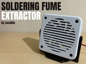Soldering Fume Extractor – 80mm PC Fan Case