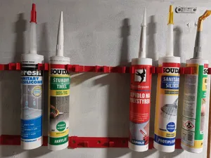 Sealant cartridges wall holder and shelf stacker