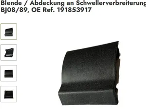 Abdeckung Schwellerverbreiterung, Golf 2 GTI