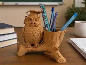 Owl Pen Holder | Teacher Desk Organizer