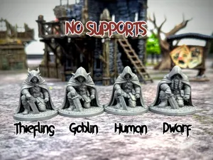 Rogue Pack - Supportless - DND miniatures