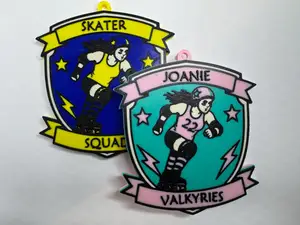 Customizable Roller Derby Bag Tag / Keychain