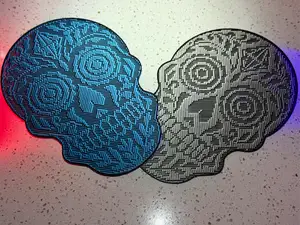 Holographic Effect Sugar Skull (Day of the Dead)