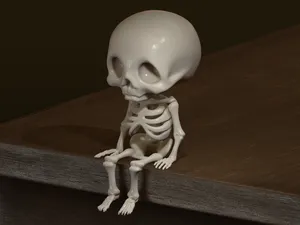 Sitting skeleton