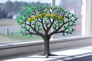 Spring Tree Decoration W/ Easter and Birthday Msgs