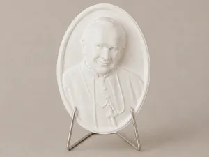bas-relief bust of Pope John Paul II