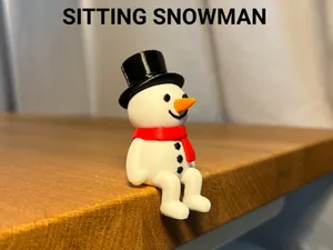 Sitting Snowman