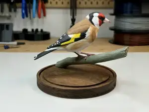 Cardellino su ramo – Statuetta decorativa