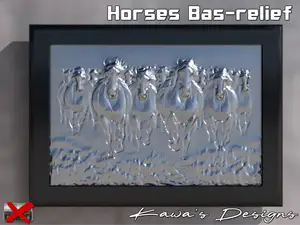 Horses Bas-relief