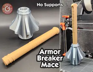 Armor Breaker Mace - 2 Piece - No Supports
