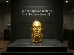 Ídolo de  fertilidad chachapoyano "indiana jones"