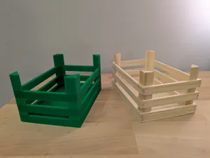 Mini-Holzkiste für Kinder-Kaufladen - einhängbar