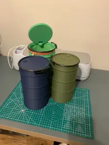 Oil drum w/ locking ring