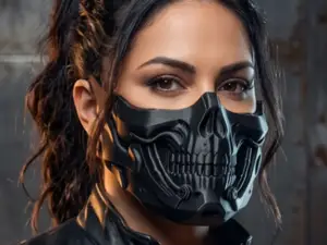 Tactical Skull Half Mask – CoD / Cyberpunk